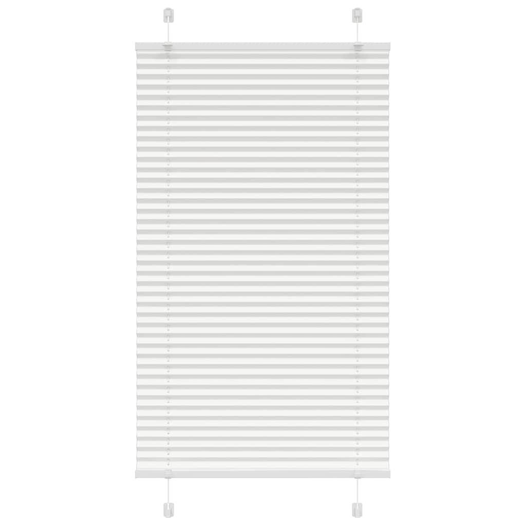 PLISSEE 75/100 cm Stoffbreite 74,4 cm aus Polyester Weiß - Weiß, Textil (75/100cm) - vidaXL