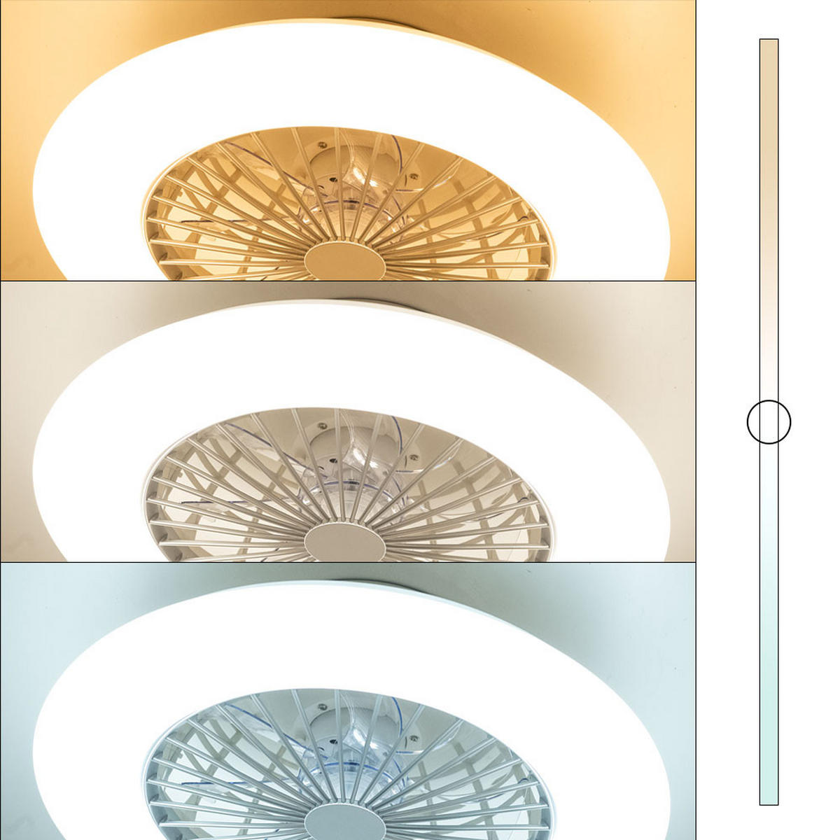 LED DECKENLEUCHTE Metall Weiß - Weiß, Metall (50/50/16.8cm)