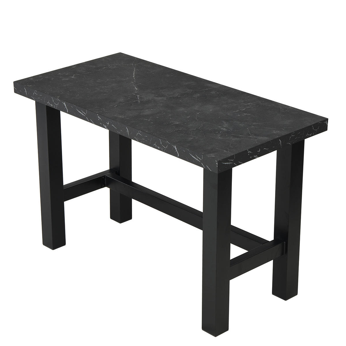 SCHREIBTISCH THOR 120/60/77 cm - Anthrazit/Schwarz, Holzwerkstoff/Metall (60/120/77cm) - DUBI Möbel