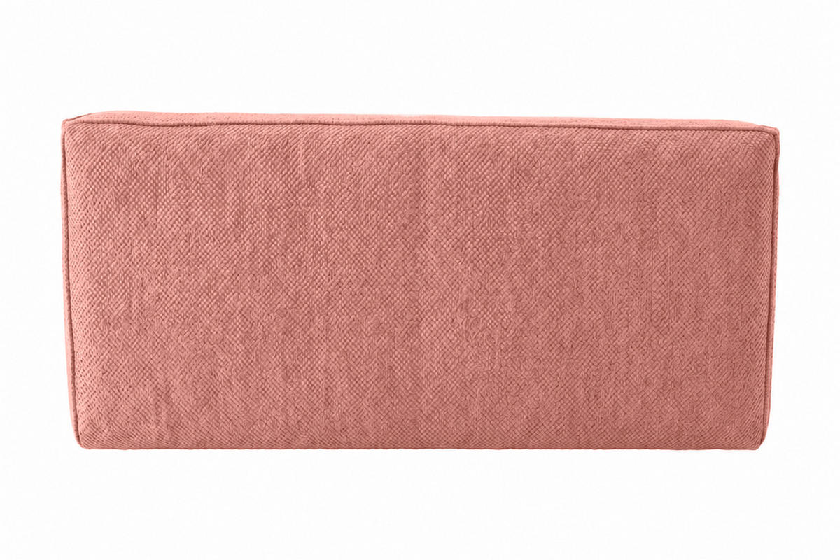 POHOVKA 2místná modulární, plyšová tkanina Pop, Růžová, LAZY - růžová, dřevo (228/76/93cm) - Kaiser Möbel