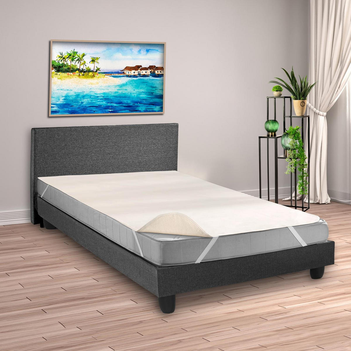 MATRATZENSCHONER Basic 180x200 cm - Weiß, Textil (180/200cm) - Sleezzz