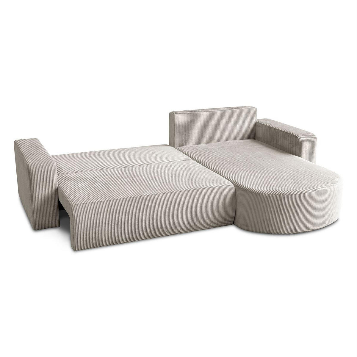 ECKSOFA SOPRANO mit Schlafunktion und Stauraum POSO 100 - Creme, Textil (271/175cm) - Lookway