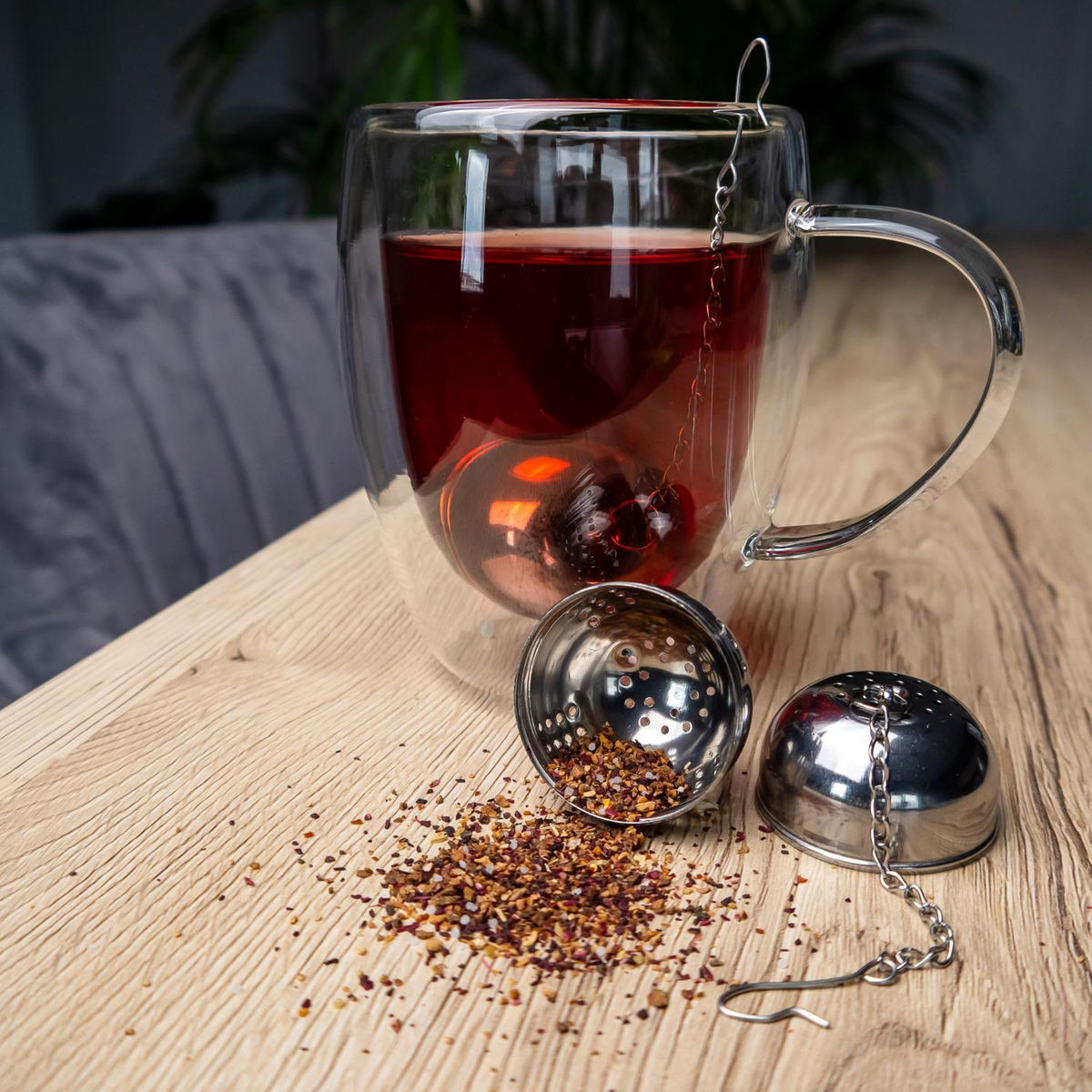 TEESIEB Kugeln (2-tlg.) - Silberfarben, Metall (4/13/4cm) - Intirilife