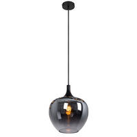 LED HÄNGELEUCHTE Metall Rauchglas Grau MAXY - Grau, Glas (29/29/120cm) - Globo Lighting