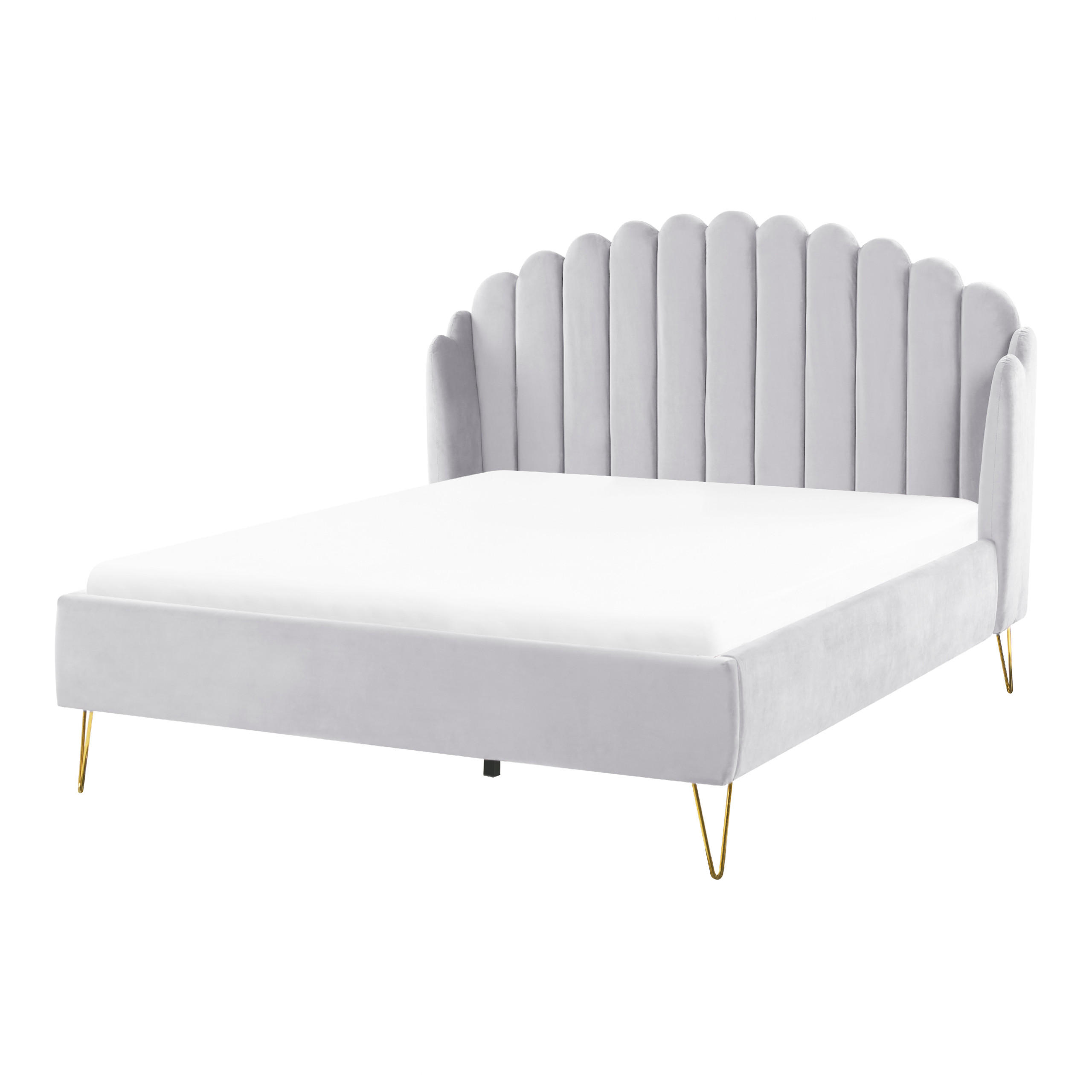 PAT TAPIȚAT 140/200cm gri deschis Ambillou