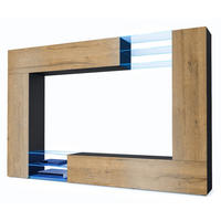 WOHNWAND Mirage Front in Eiche Natur - Eichefarben, Holzwerkstoff (262/182.5/39cm) - Vladon