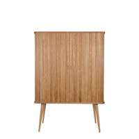 AUFBEWAHRUNGSSCHRANK Barbier Holz Natur - Naturfarben, Holzwerkstoff (100/140/45cm) - Zuiver