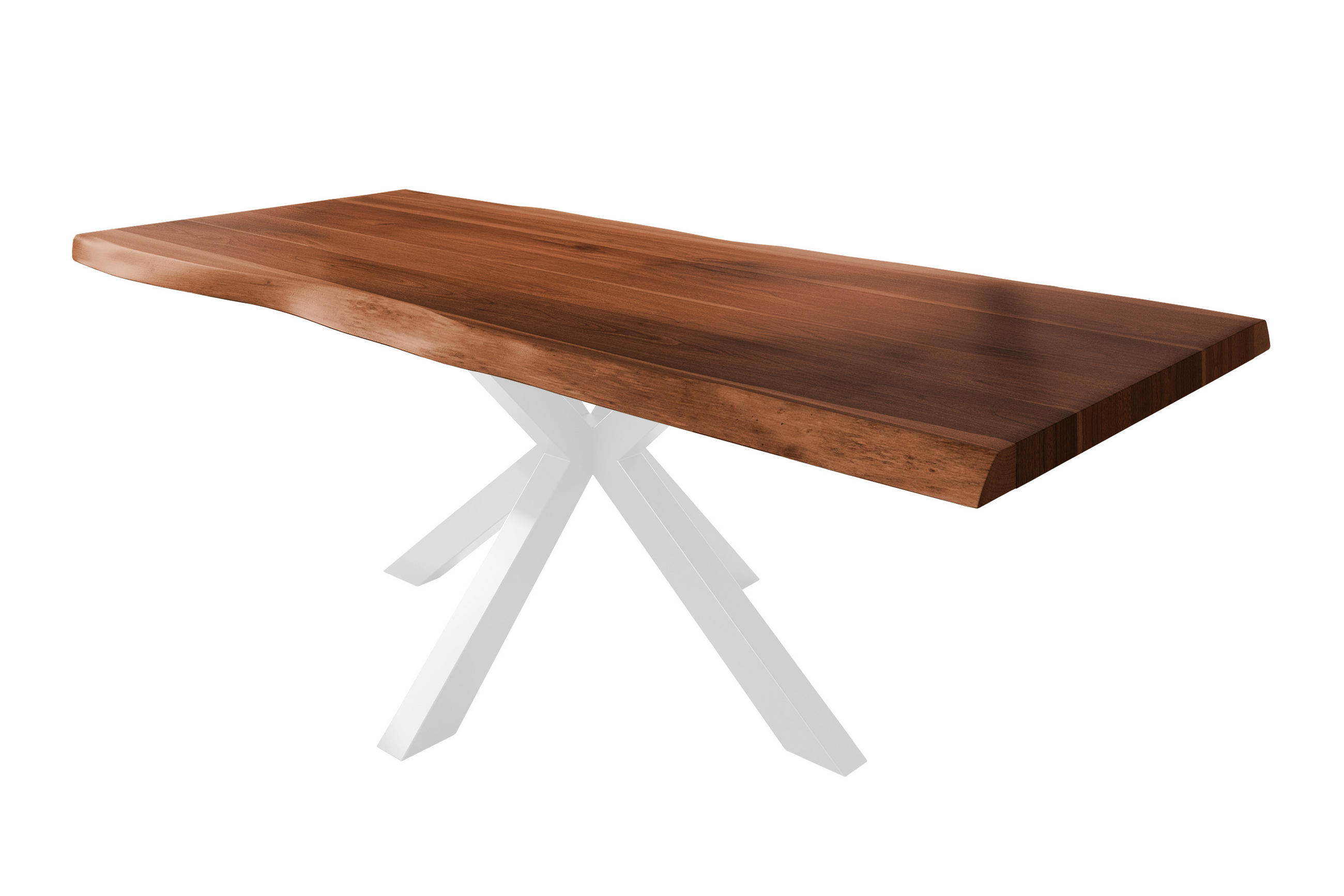 ESSTISCH TITAN - Braun/Weiß, Holz (110/240/79cm) - SAM