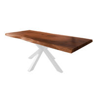 ESSTISCH TITAN - Braun/Weiß, Holz (110/220/79cm) - SAM