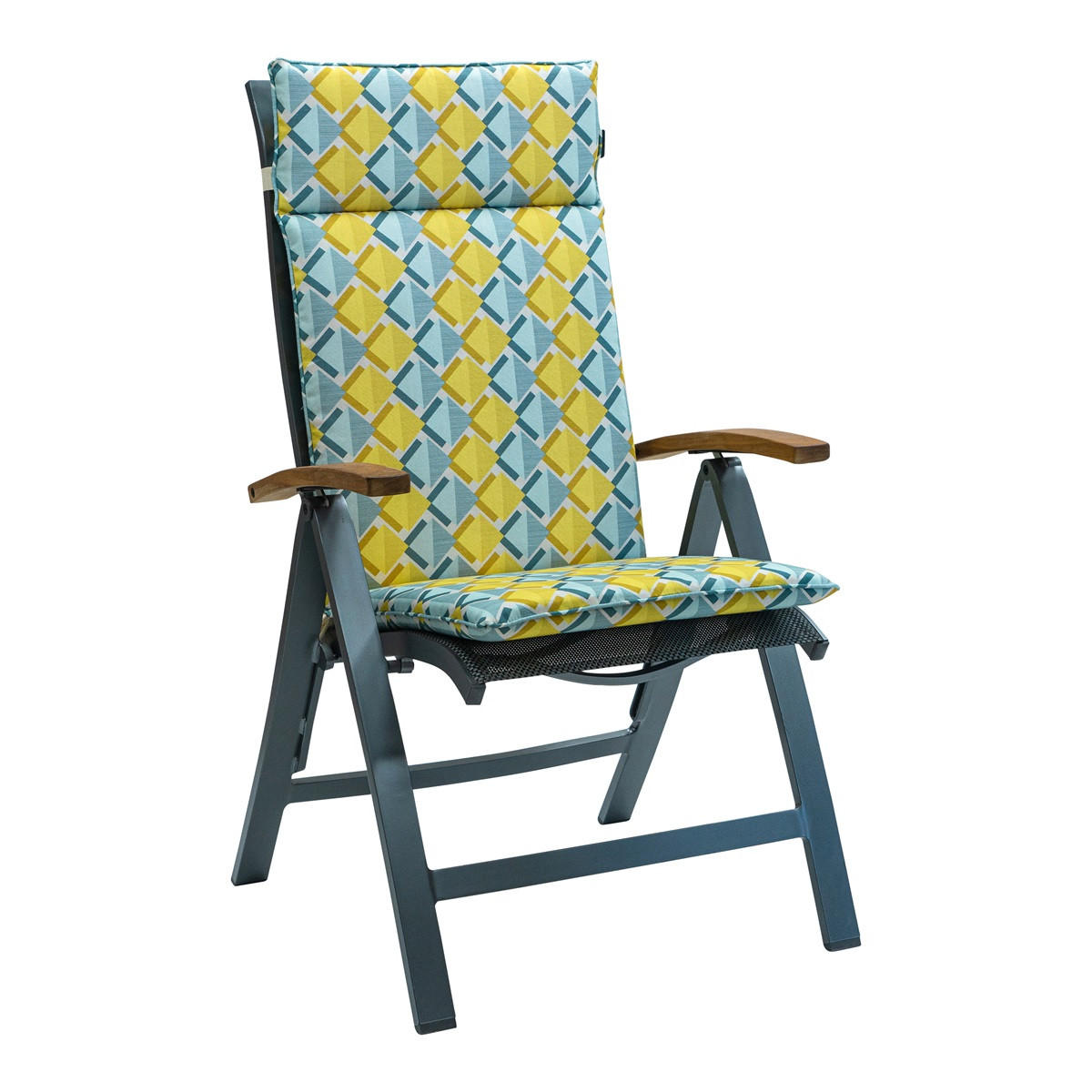GARTENSTUHLKISSEN Siem 120/50 cm 4er-Set - Gelb, Textil (50/8/120cm) - Madison