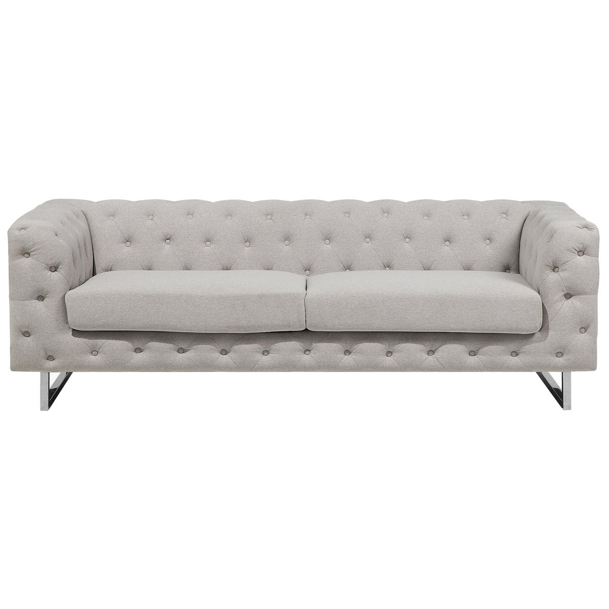 5-SITZER SOFA SET Polsterbezug Beige Vissland - Beige, Textil (215/71/87cm) - Beliani