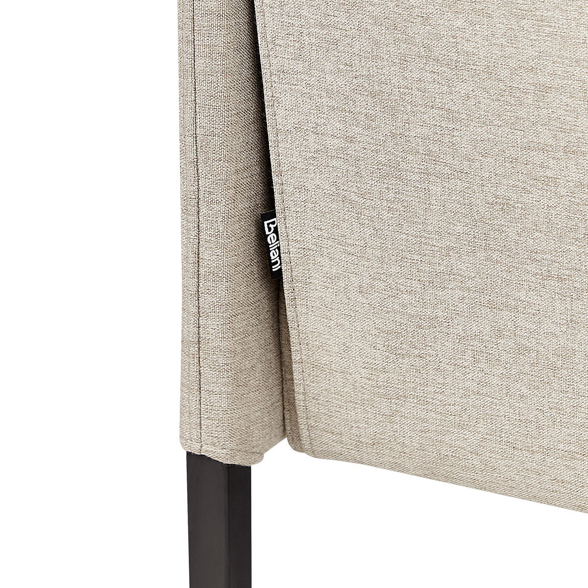 2-SITZER-SOFA beige Lahti - Beige/Schwarz, Textil (124/70/70cm) - Beliani