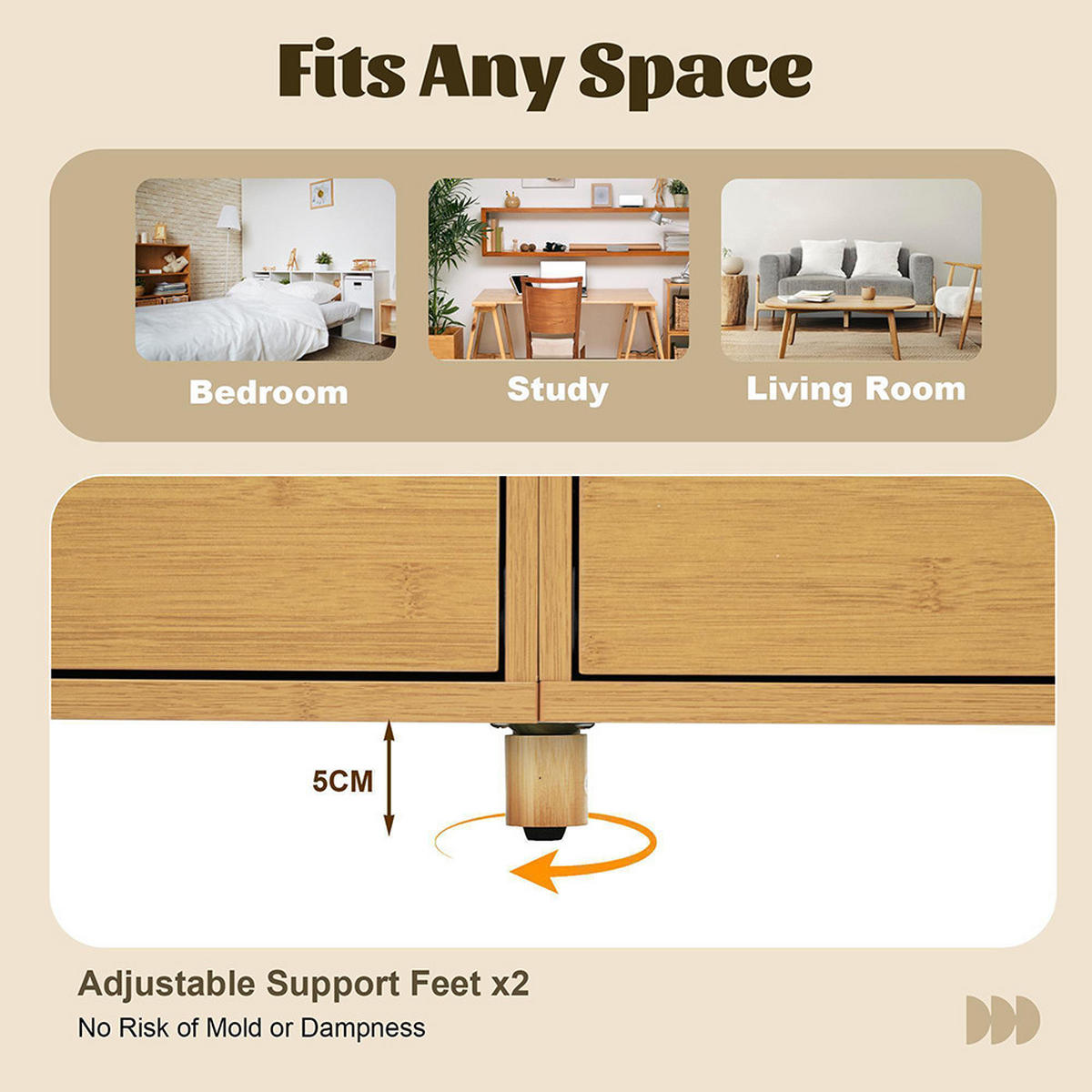 KOMMODE Eiche 6 Schubladen 75/160/40 cm - Naturfarben, Holz (160/75/40cm) - Zephmum
