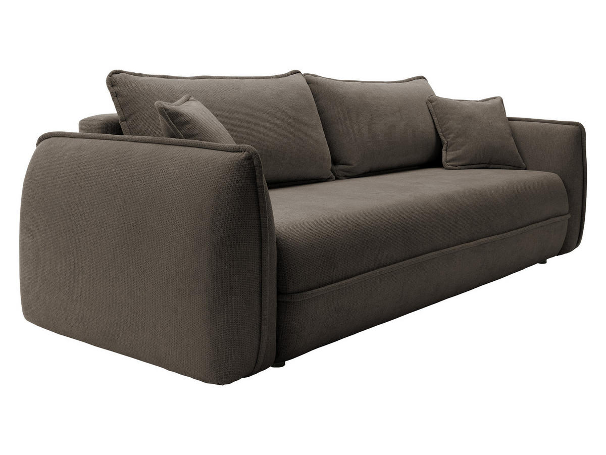 SCHLAFSOFA Moho - Schwarz/Braun, Holz/Kunststoff (250/94/109cm) - MIRJAN24