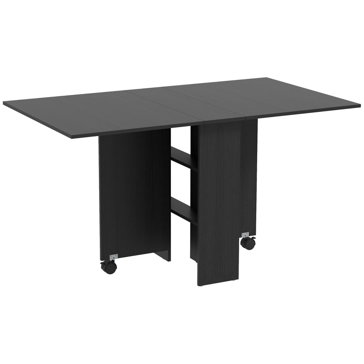 ESSTISCH Schwarz 1 Stück - Schwarz, Kunststoff (140/80/74cm) - GiPP