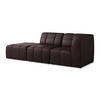 ECKSOFA Links Kunstleder Violett - Pflaume/Schwarz, Holzwerkstoff/Kunststoff (240/90cm) - Makamii