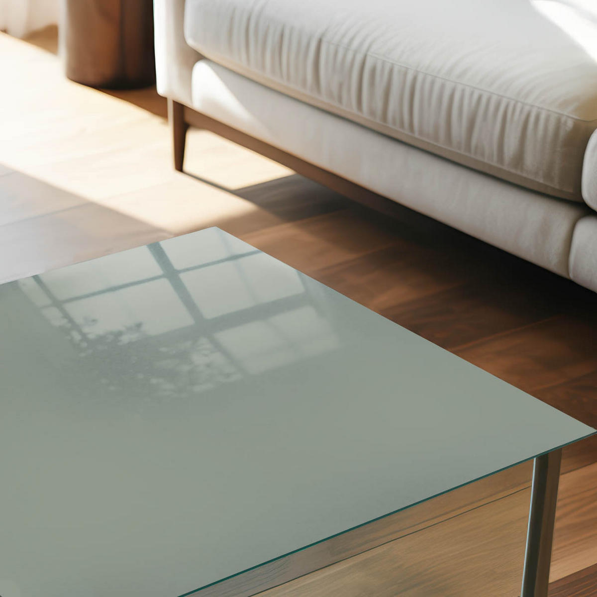 GLASPLATTE 80x60 cm – Salbei - Braun, Glas (0.4/80/60cm) - ArtPrintCave