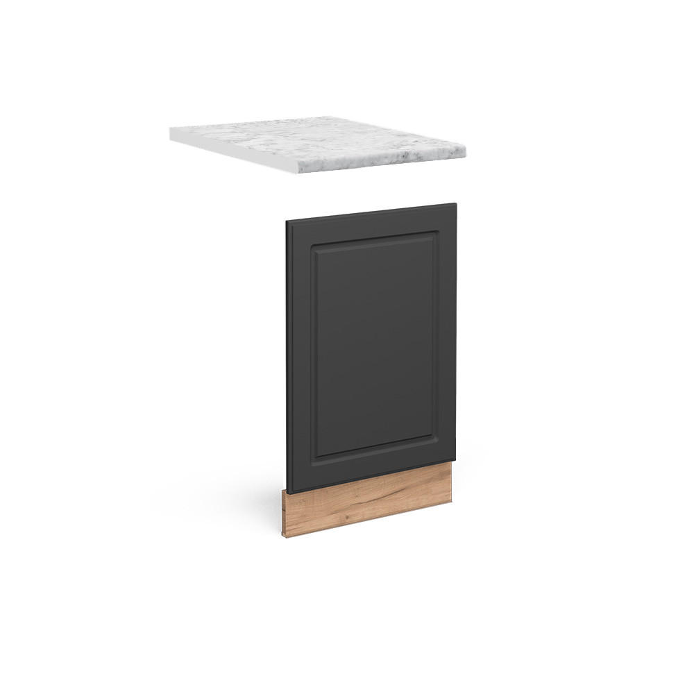 FRONTPANEL Fame-Line Antracit guld 45 cm , AP Marble Antracit, Honungsek 67.4/45/60 cm