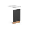 FRONTBLENDE Fame-Line Anthrazit-Gold 45 cm, AP Marmor - Anthrazit/Eiche Wotan, Holzwerkstoff (45/67.4/1.6cm) - Vicco