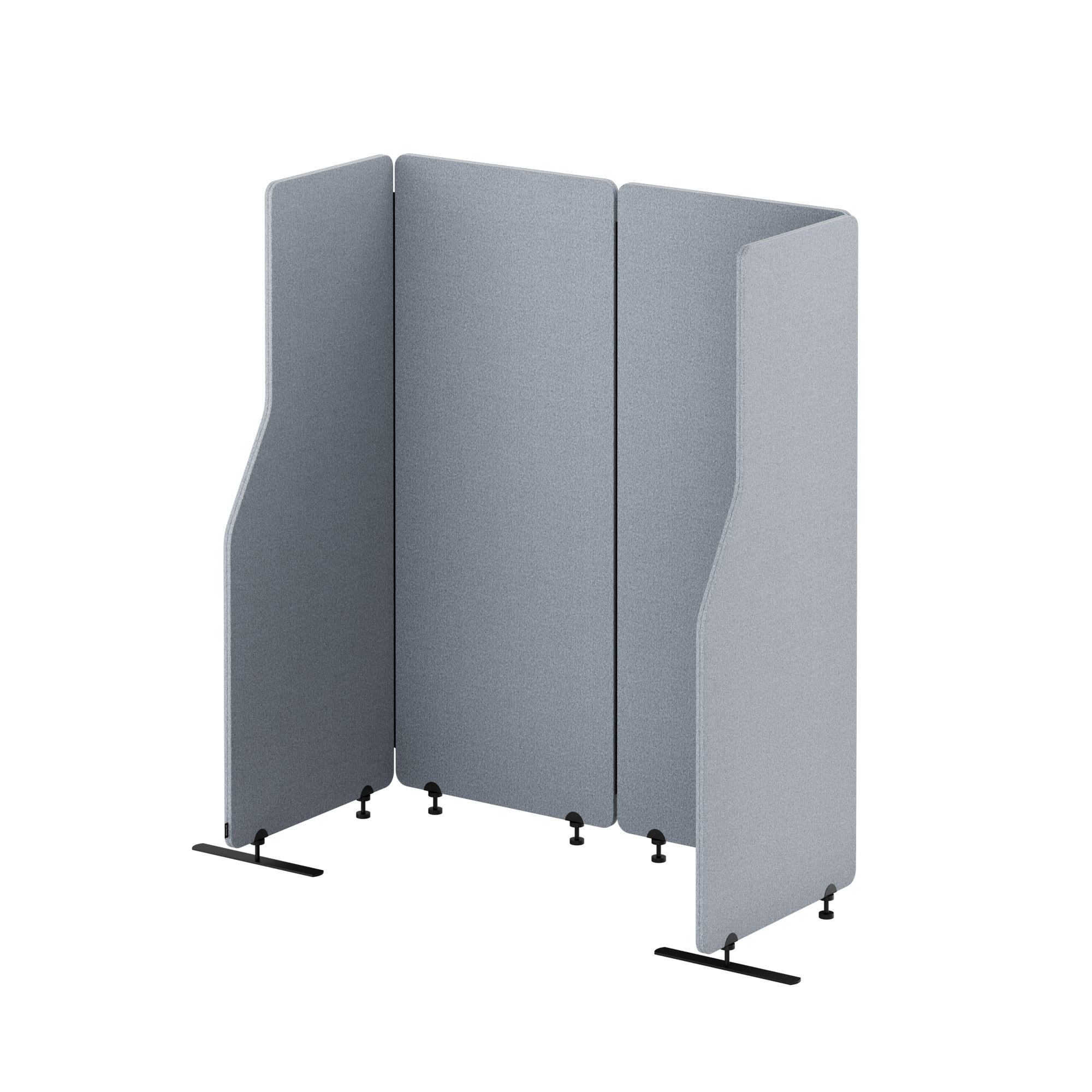 AKUSTIKSCHUTZWAND SADIE - Grau, Metall (240/145/2cm) - Jan Nowak