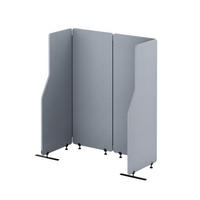 AKUSTIKSCHUTZWAND SADIE - Grau, Metall (240/145/2cm) - Jan Nowak