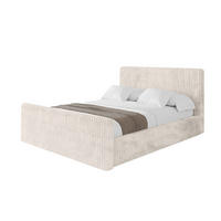 POLSTERBETT mit Bettkasten, Fußteil und Lattenrost, Boxbett ohne Matratze - ALOVA-Z-V1 120x200 Creme - Creme, Holzwerkstoff/Textil (120/200cm) - ALTDECOR