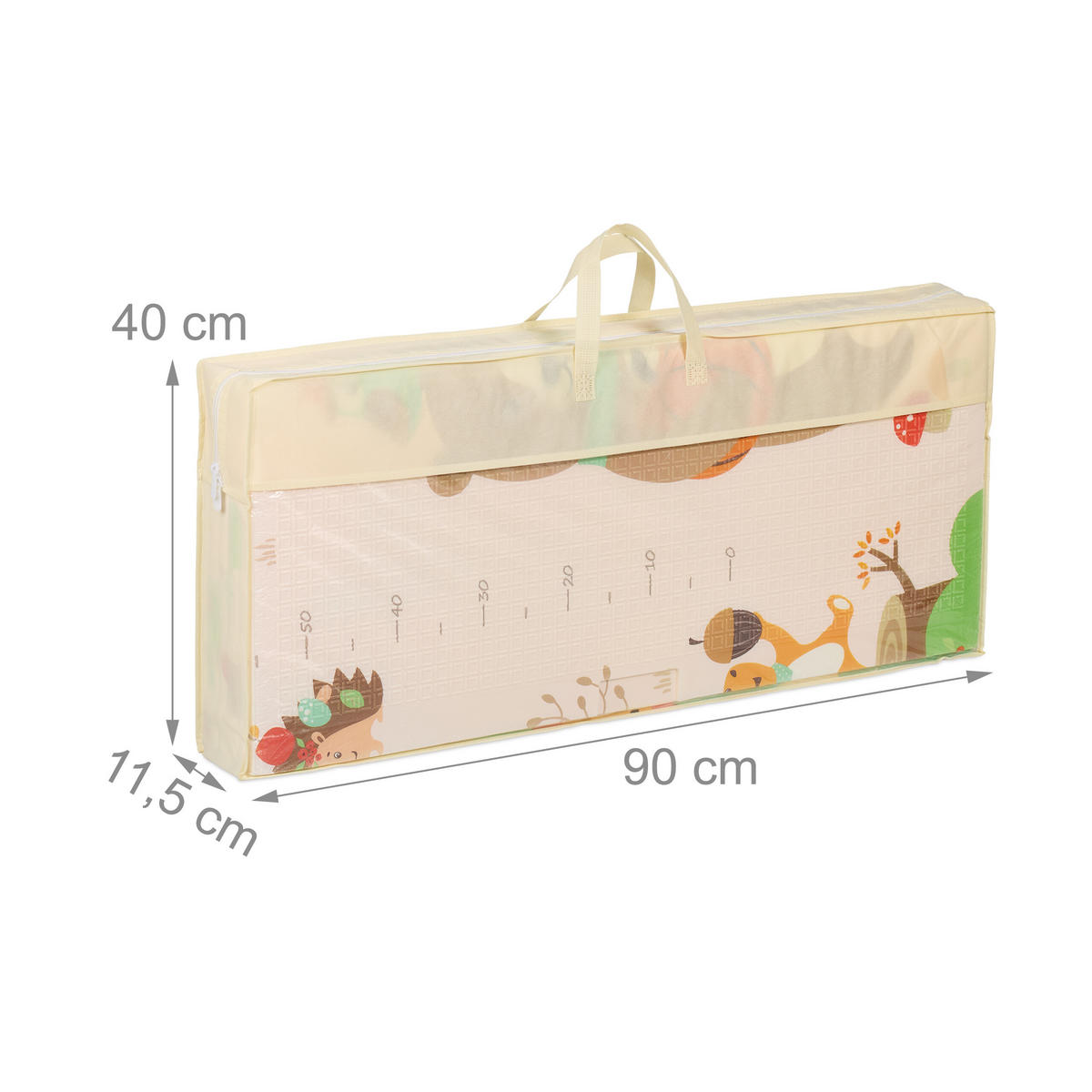 SPIELMATTE - Multicolor, Kunststoff/Textil (200/180cm) - Relaxdays