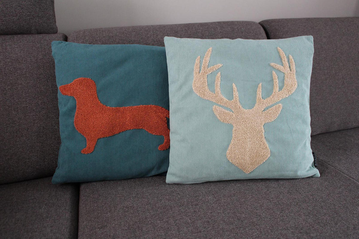 KISSENHÜLLE Pixie - Mintgrün, Textil (45/45cm) - Magma Heimtexx