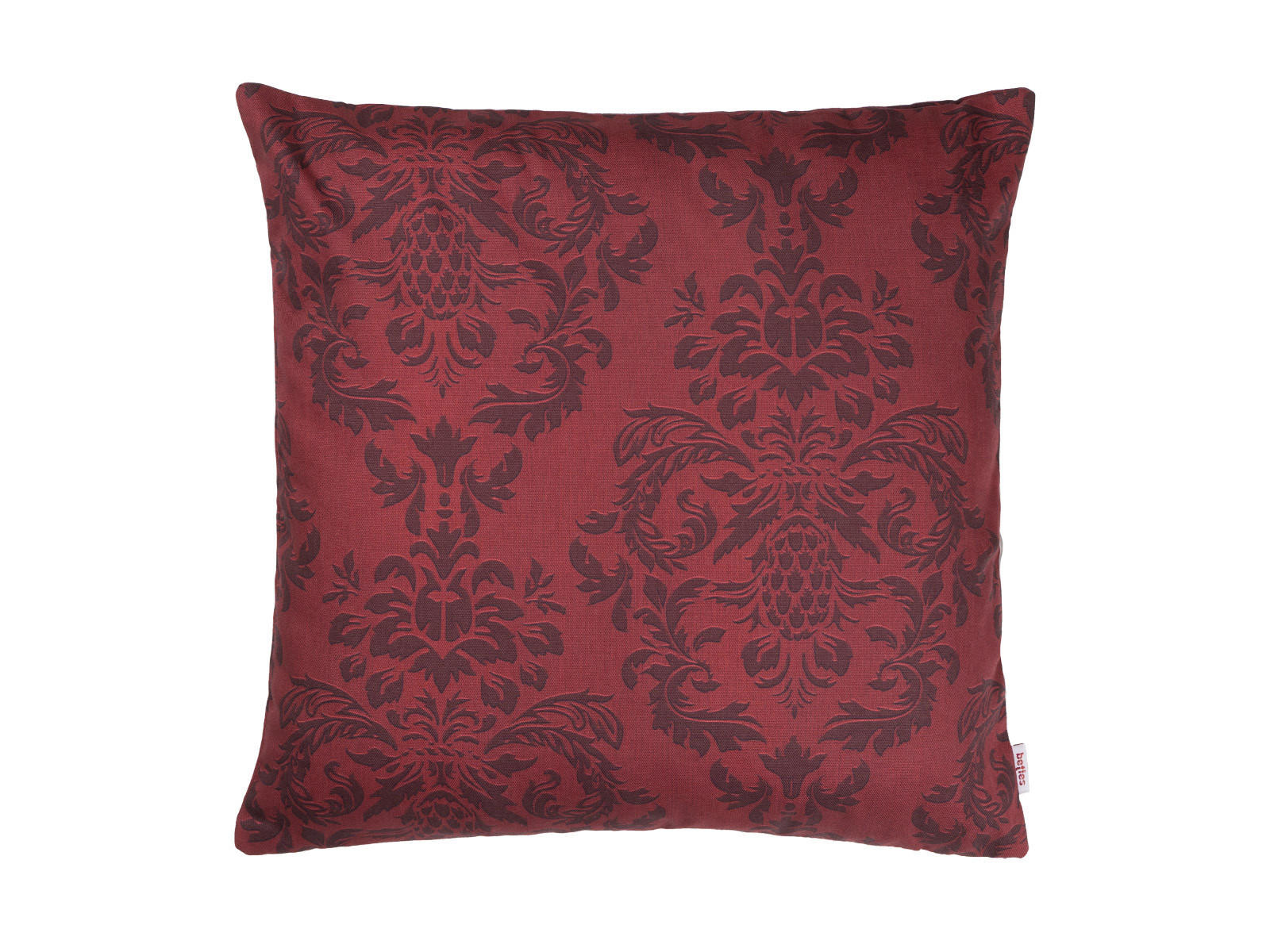 KISSENNHÜLLE Epoche karmin-rot 45/45 cm - Dunkelrot, Textil (45/45cm) - beties Heimtextil