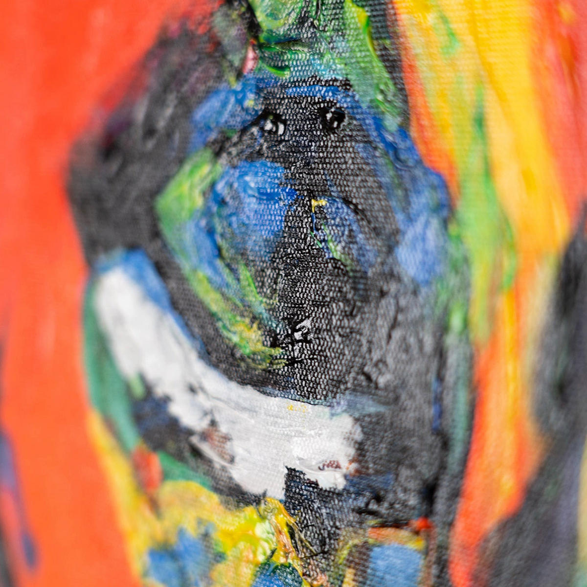 GEMÄLDE Löwengrazie Schattenfugenrahmen Gelb 120x80 cm - Gelb, Holz (120/80cm) - YS-art gallery