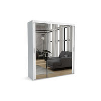 KLEIDERSCHRANK MAT A Weiß 170x60x205 cm - Weiß, Holzwerkstoff (170/205/60cm) - FURNLUX