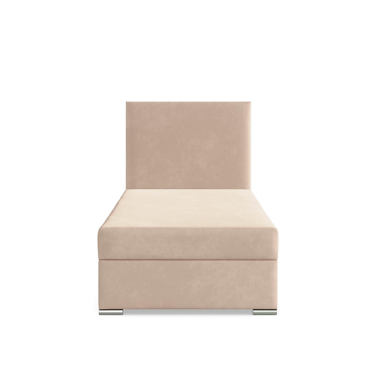 BOXBETT MIT KOPFTEIL 90x200 ZONZA, Beige - Creme, Textil (90/200cm) - Mebligo