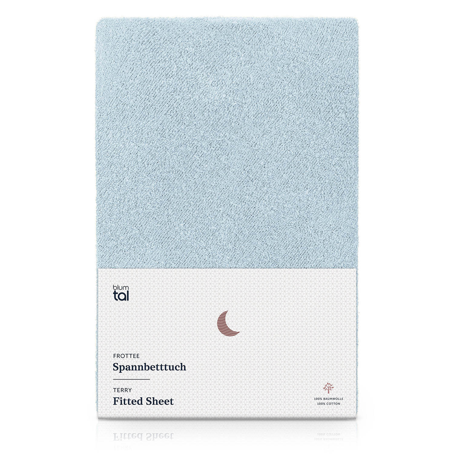 FROTÉ napínacie prestieradlo s certifikátom Oeko-TEX, 180x200x27cm, Hellblau - svetlomodrá, textil (180/200cm) - Blumtal