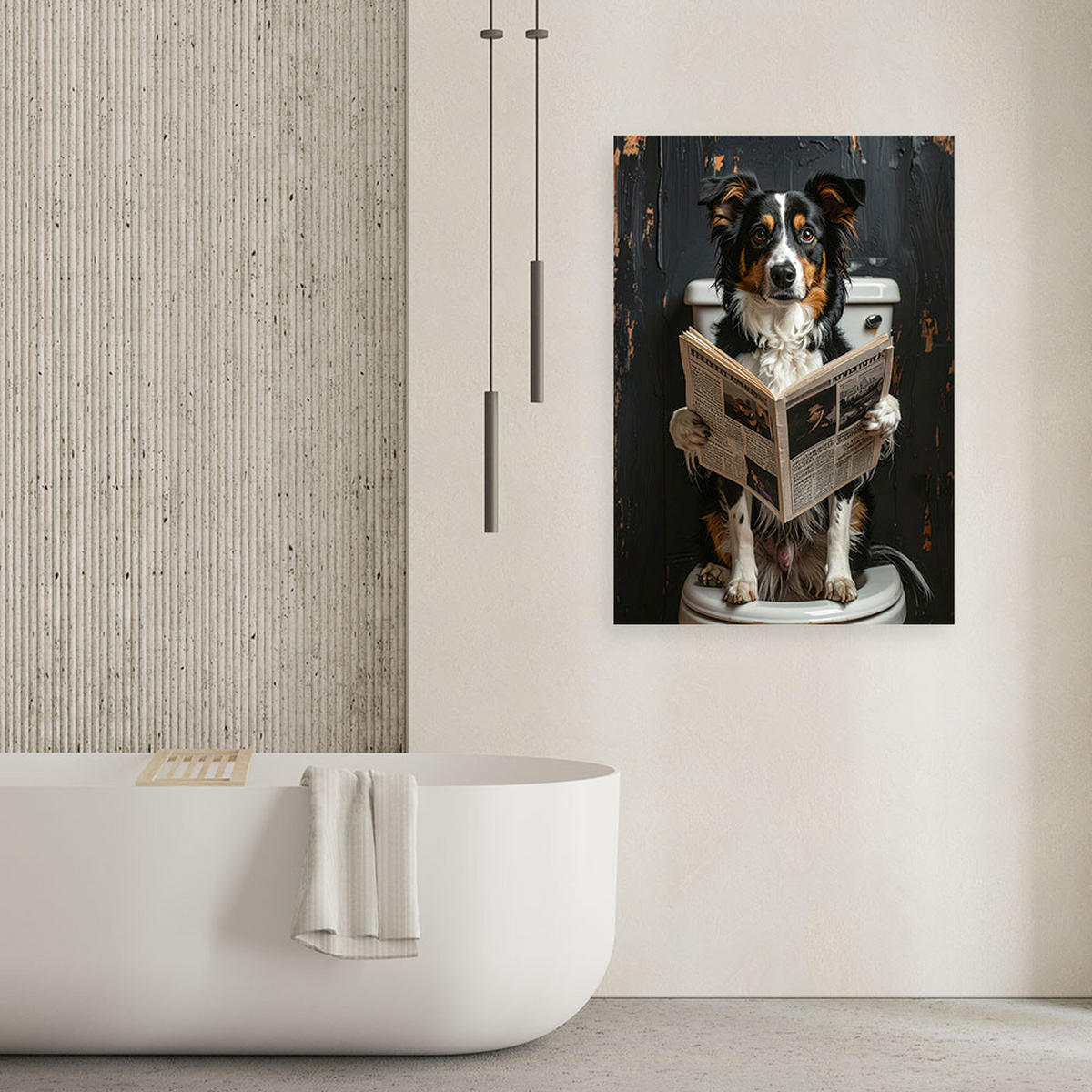 LEINWANDBILD Tiere 60x90cm - Schwarz, Textil (60/90cm) - Feeby