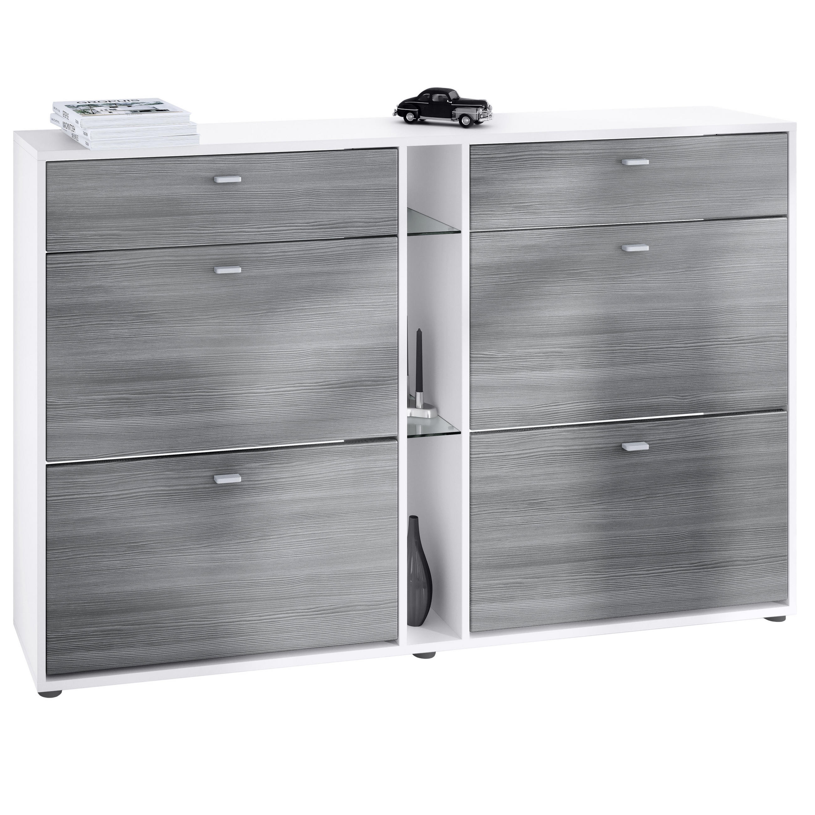 SCHUHSCHRANK Today Fronten in Avola-Anthrazit - Anthrazit, Holzwerkstoff (155.5/95/28cm) - Vladon