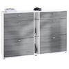 SCHUHSCHRANK Today Fronten in Avola-Anthrazit - Anthrazit, Holzwerkstoff (155.5/95/28cm) - Vladon