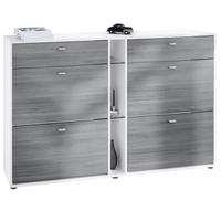 SCHUHSCHRANK Today Fronten in Avola-Anthrazit - Anthrazit, Holzwerkstoff (155.5/95/28cm) - Vladon