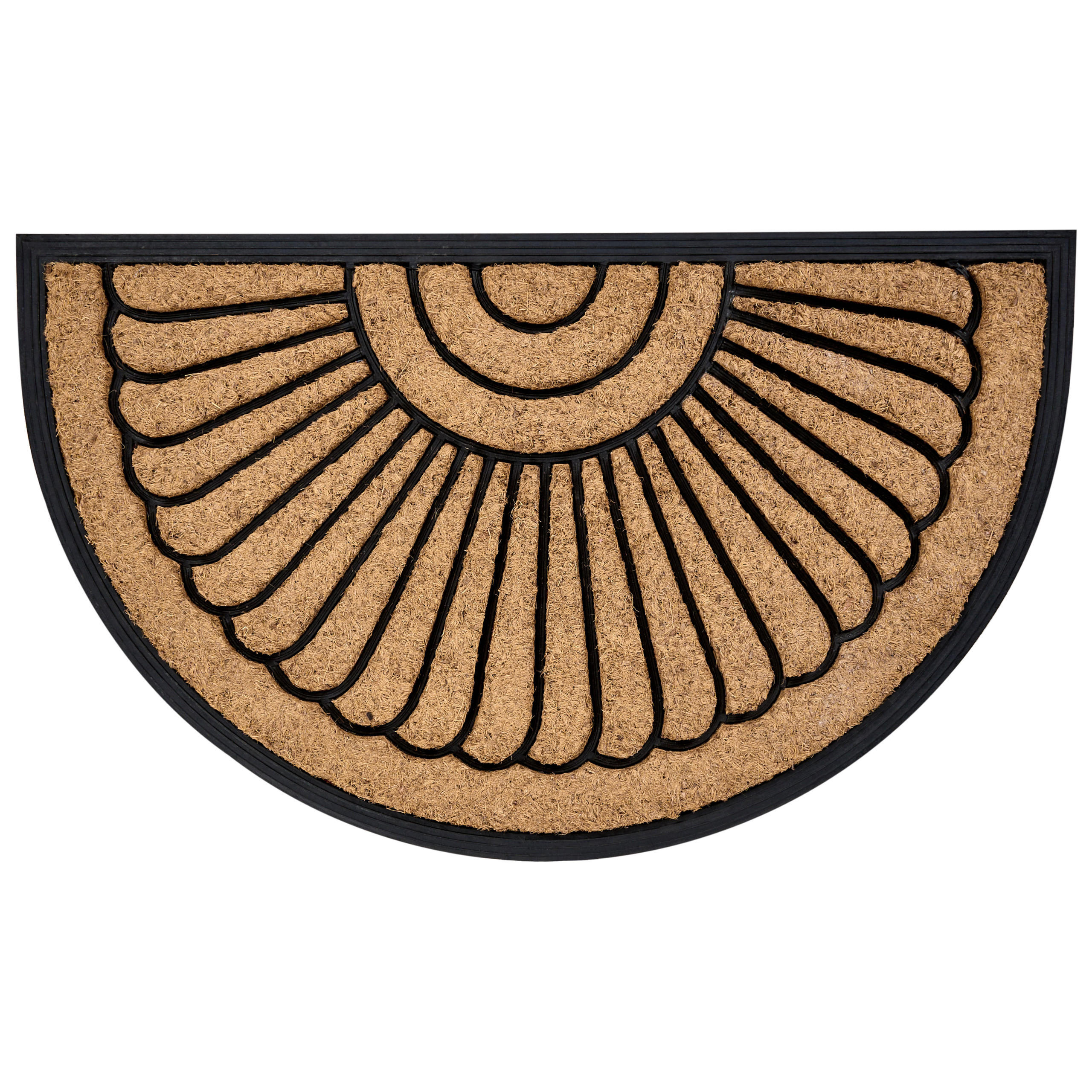 FUSSMATTE Naturfarben 45/75 cm Kokosfasern Koryak - Naturfarben, Textil (75/45cm) - Beliani