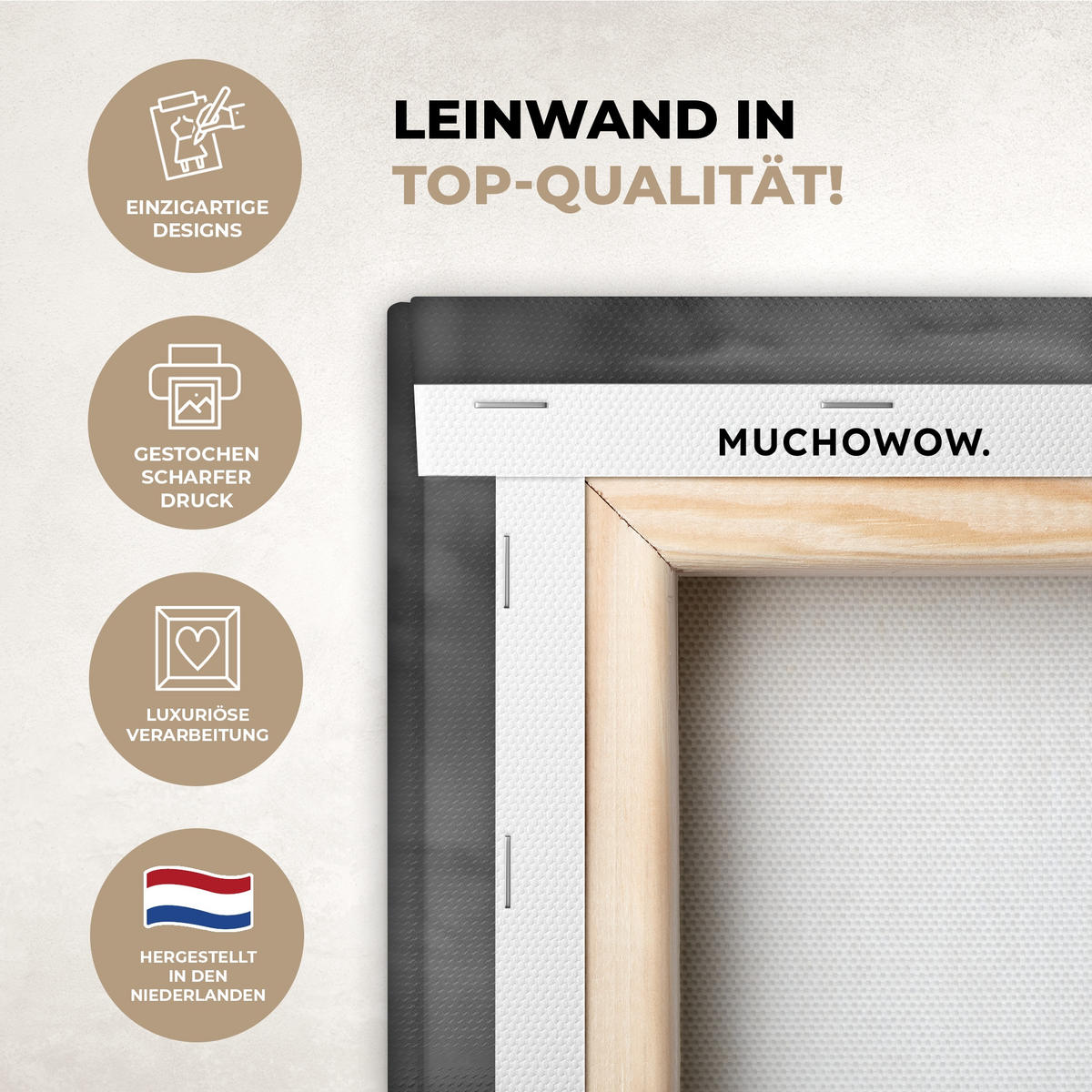 LEINWANDBILD New York - Skyline - Stadt - Blau Wohnzimmer Groß 120x80 cm - Blaugrau, Textil (120/80cm) - MuchoWow