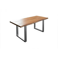 ESSTISCH LIAM - Beige/Silberfarben, Holz/Metall (85/160/74cm) - SAM