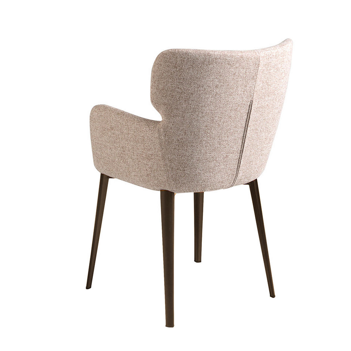 STUHL Braun marmoriert Metallbraun 58/59/80 cm - Braun, Textil (58/80/59cm) - ANGEL CERDA