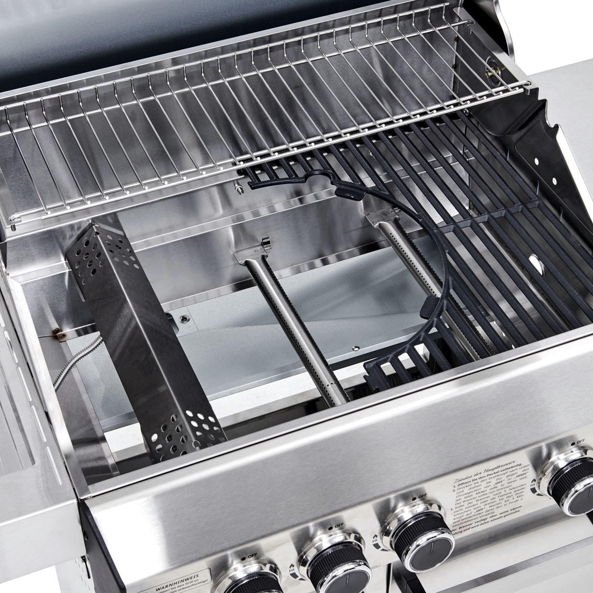 GASGRILL PLATINUM 3+1 - Silberfarben, Metall (129/117/54cm) - TAINO