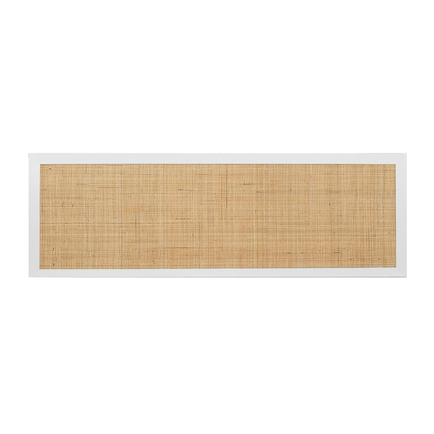 KOPFTEIL DOPPELTES Tahiti Weiß 160 cm x 59 cm - Weiß, Naturmaterialien (160/2cm) - Klast Home