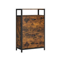 SCHUHSCHRANK - Braun, Holzwerkstoff (30/95/60cm) - Hansiro