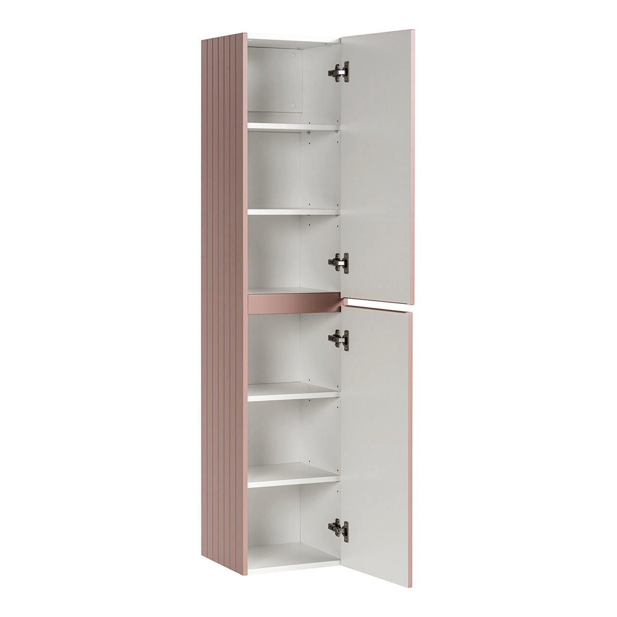 BADMÖBEL 80.4cm Zelie 2er-Set Rose - Pink, Holzwerkstoff (80.4/48/46cm) - Petits-meubles