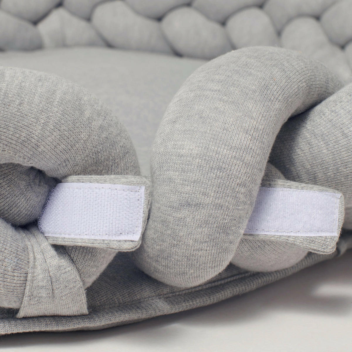 BABY Nest geflochten Grau - Grau, Textil (60/90cm) - nordic coast company