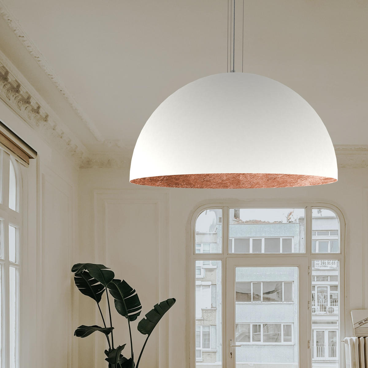 HÄNGELEUCHTE - Kupferfarben, Metall (80/80/40cm) - Lumicom