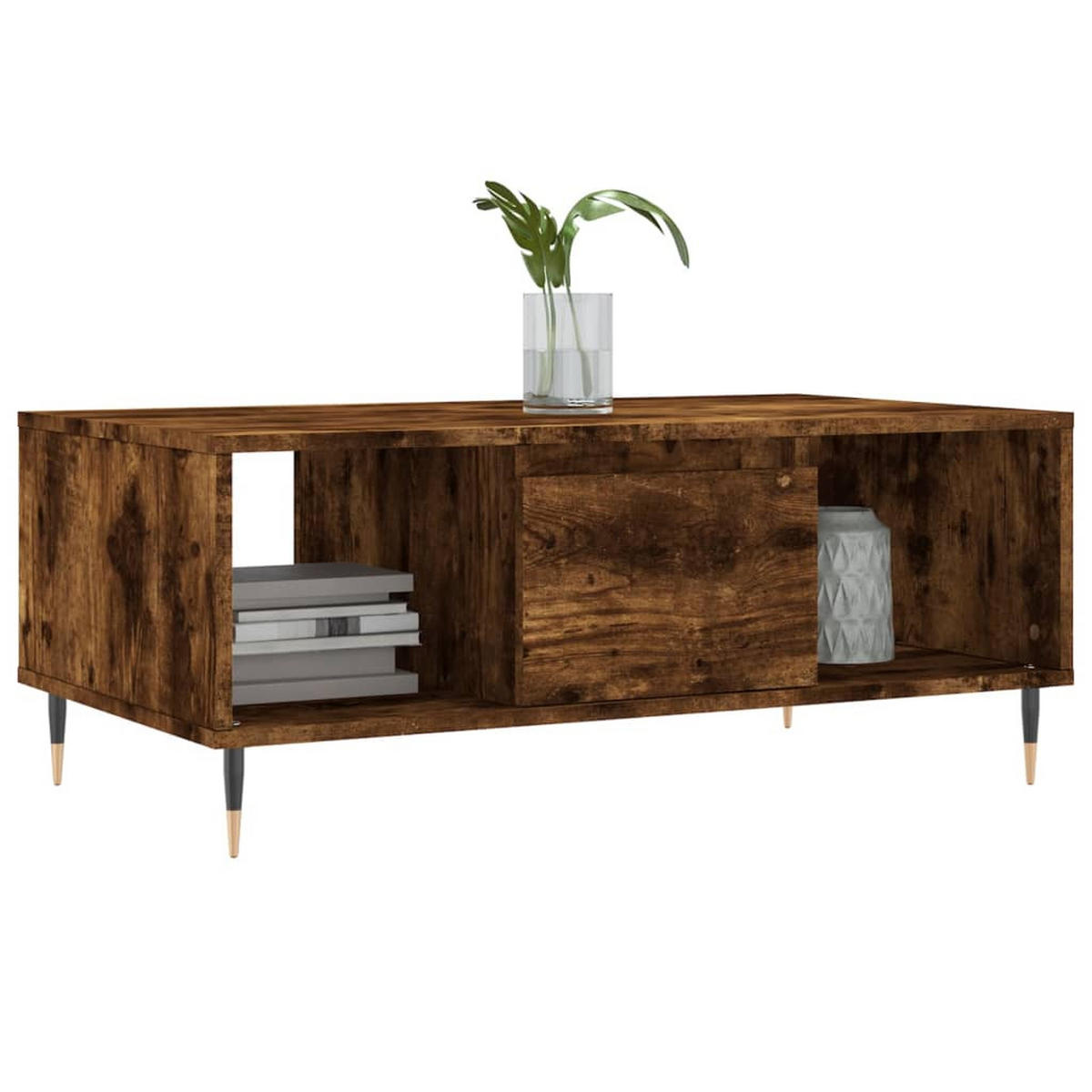 COUCHTISCH Räuchereiche 90x50x36,5 cm Holzwerkstoff - Braun, Holzwerkstoff (50/90/36.5cm) - furnicato