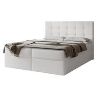 BOXBETT Luanda - H3 - Weiß, Holzwerkstoff/Textil (180/200cm) - MIRJAN24