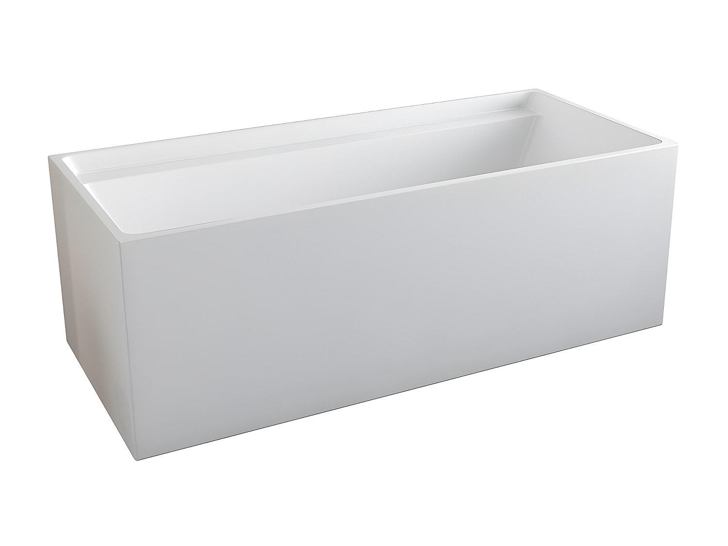 FREISTEHENDE Badewanne - 1 -Sitzer - Acryl - weiß - ASPIUS - Weiß, Kunststoff (150/60/75cm) - Vente-Unique